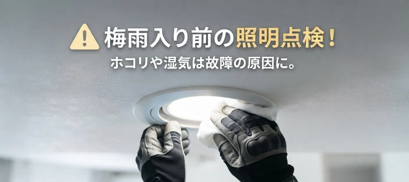 梅雨入り前にチェック!照明器具の「健康診断」